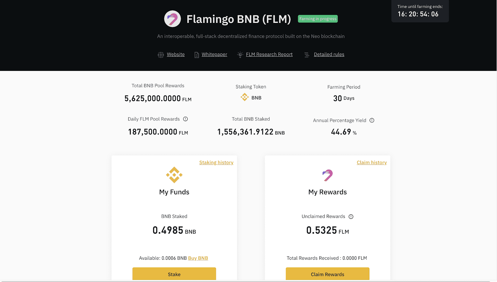 Example Binance Lauchpool