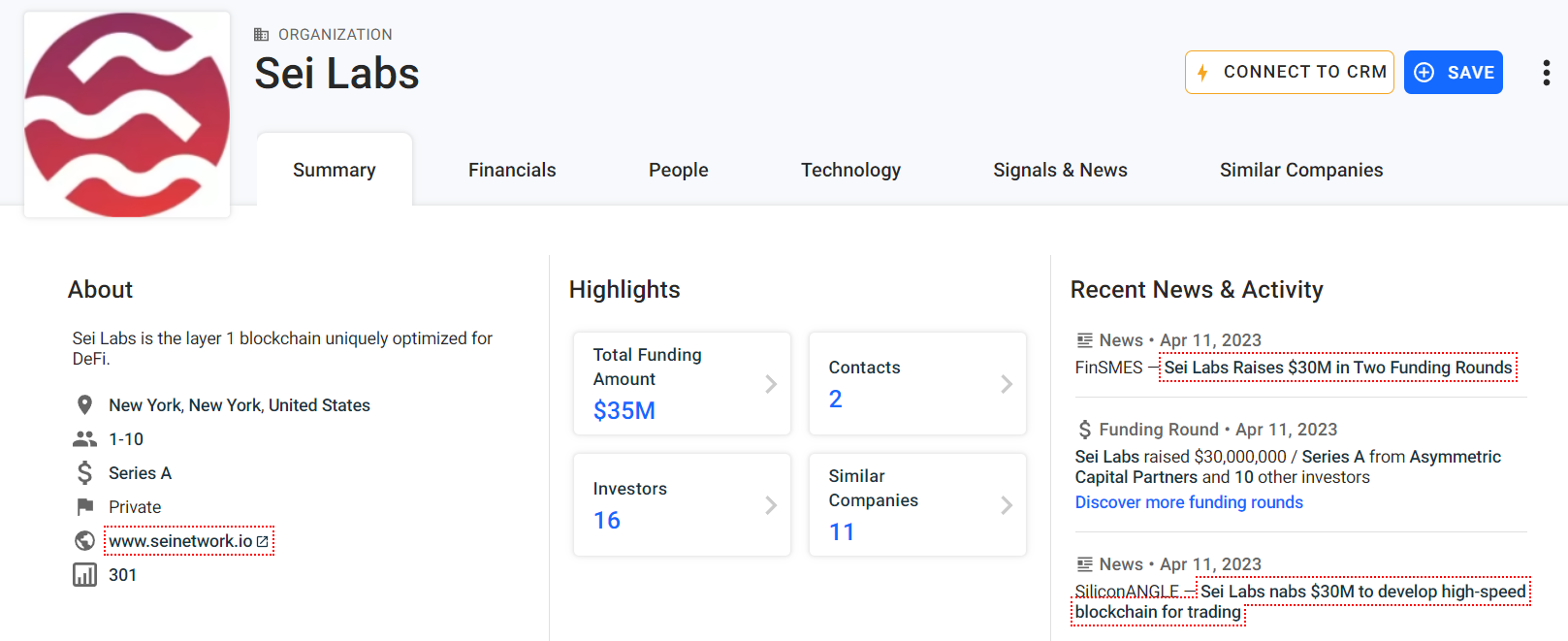 Cryptocurrency VC funds. SEI Information Searched on Crunchbase