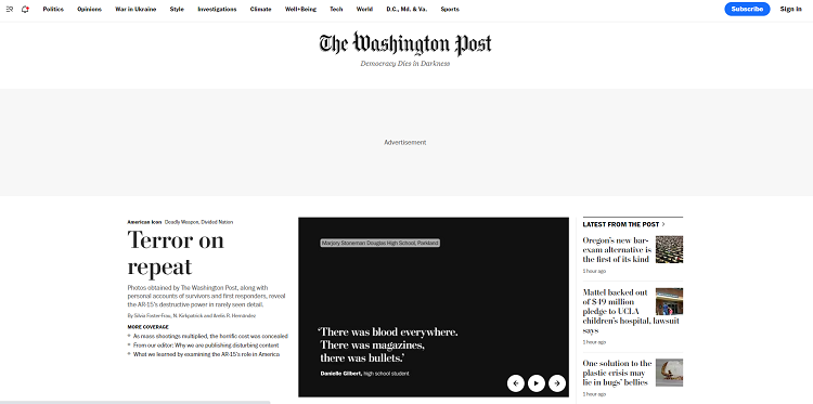 TOP 10 most visited News Websites in the world. The Washington Post